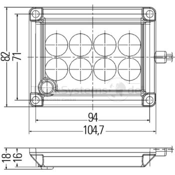 HELLA LED-Innenraumleuchte - 2JA 012 557-011 - 2JA012557011