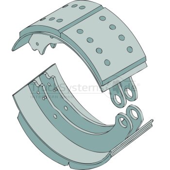 SAF Trommelbremsbelag-Satz - 3 057 3960 00