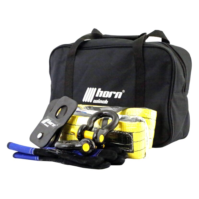 horntools Seilwinden Zubehörkit Seilwindenset mit Tasche Offroad 4x4 Holzerset Winchset  - H0017S_X
