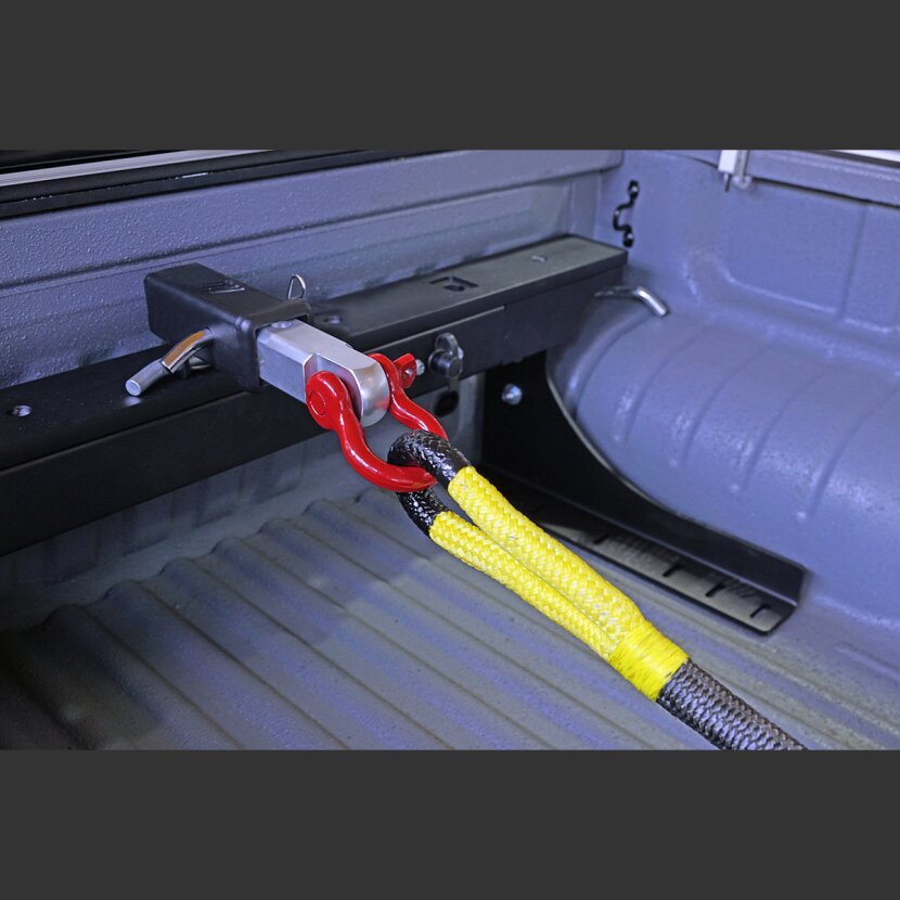 horntools 2 Zoll Anhänger Kupplungseinsatz Stahl mit Schäkel Schlepphaken - H0019A