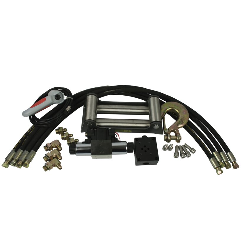 horntools Seilwinde 6,8to Zeta 15.0 hydraulisch mit 12V Steuerung horn - HHP15000-12V