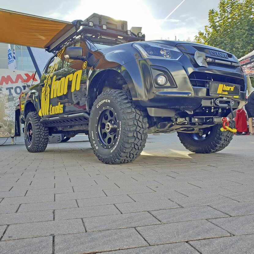 horntools Isuzu DMax Rockslider LAPIS Aluminium ab Bj.12 Zubehör  Kabinenschutz horntools - HMAXRSA01