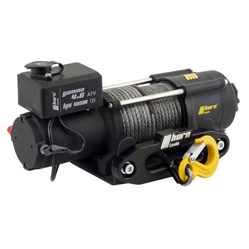 horntools Seilwinde 2,0to Gamma 4.6 ATV 24V Kunststoffseil Elektrowinde 24V - HPA4600A-24VDY_X
