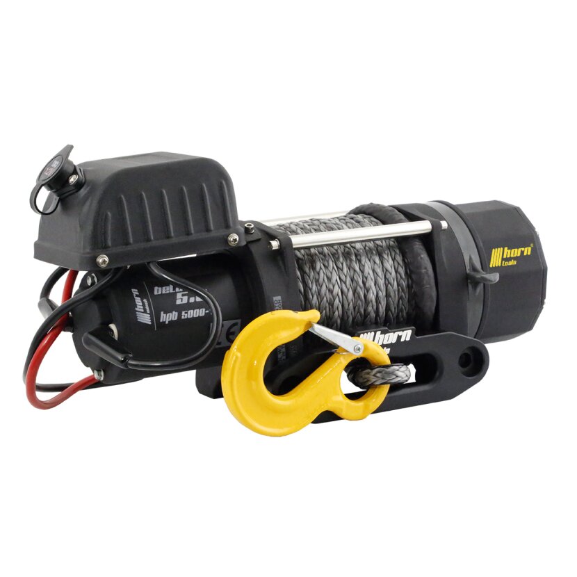 horntools Seilwinde 2,3to Beta 5.0 12V Kunststoffseil Elektrowinde - HPB5000-12VDY_X