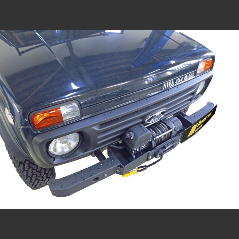 horntools Seilwindensystem Lada Niva Taiga 4,3to Alpha 9.5 mit TÜV Kunststoffseil Elektrowinde Seilwinde 12V horntools - HWBLANI9500DY_X