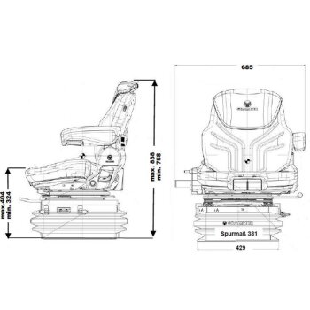 GRAMMER Schlepper Sitz Maximo Professional XT -1314123...