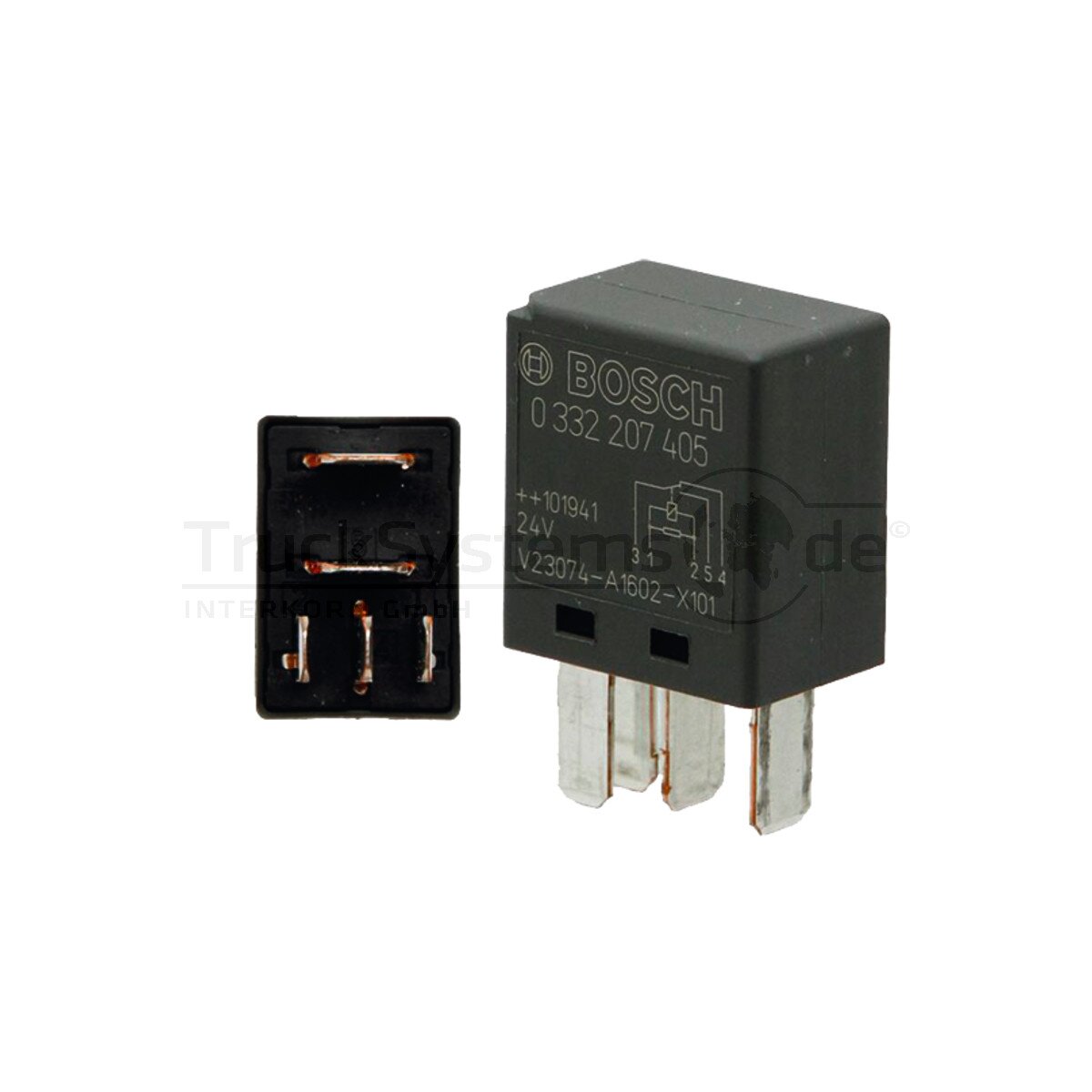 ECSiNG Kfz-Relais 5-polig 12V 100A - Wasserdichtes Auto Relais