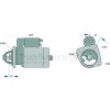 BOSCH Starter 0 986 017 990 - 0986017990 für A 004 151 86 01