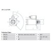 BOSCH Starter 0 986 017 990 - 0986017990 für A 004 151 86 01