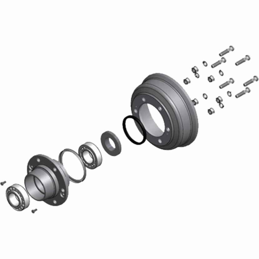 Bremstrommel 300 x 100 6 Loch M18 x 1 5 - 101948