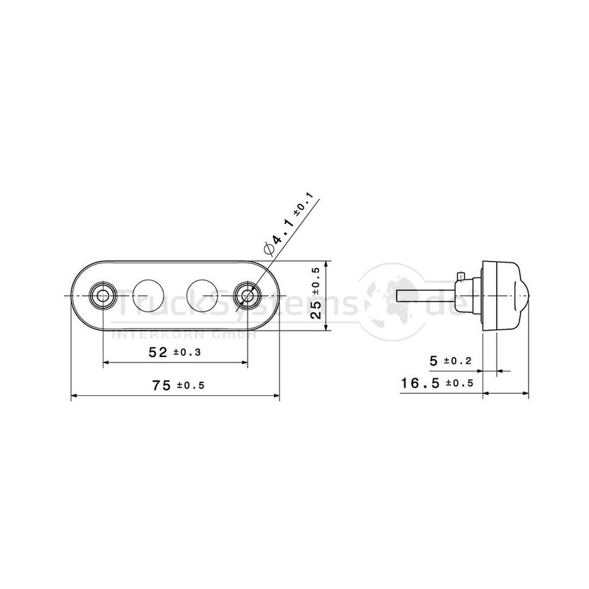 VIGNAL Positionsleuchte LED weiss 24 Volt  - 104290