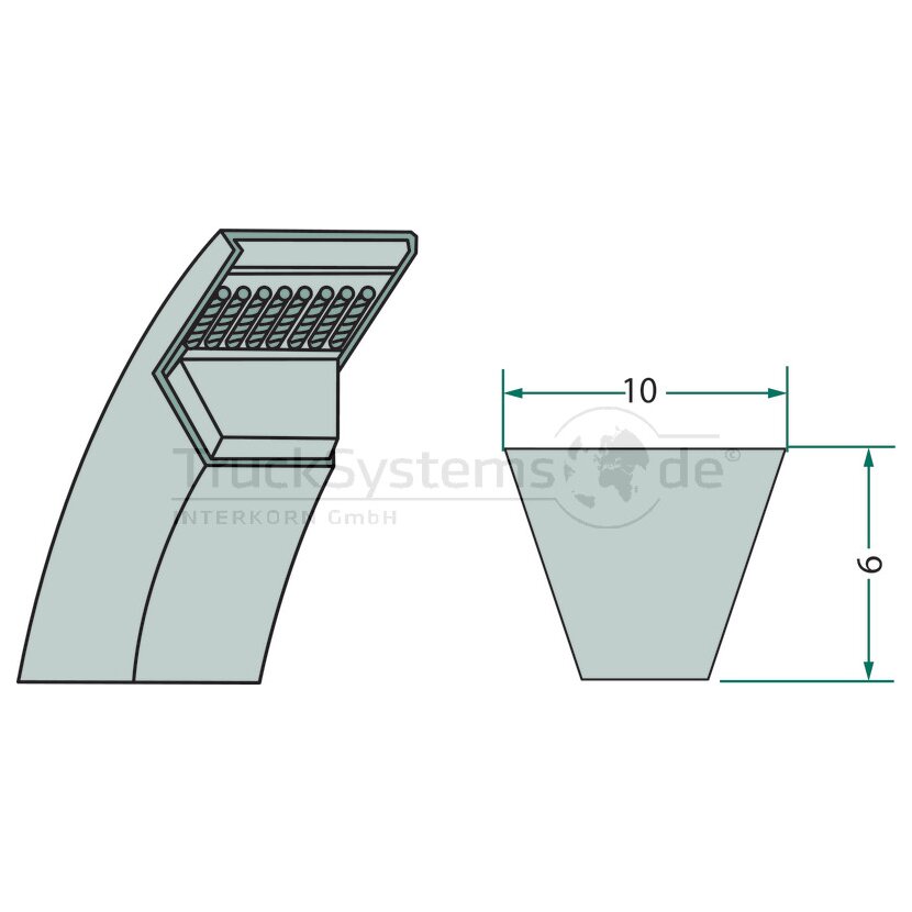 OPTIBELT Keilriemen  - 10 X 630 SAP2 - 10 X 630 - 10X630SAP2