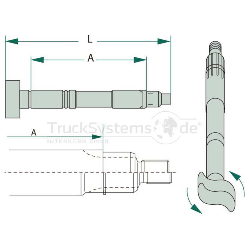 Bremswelle 42/42 x 733 / 615 5  - 046.292-20A - 4057795167599 - 04629220A