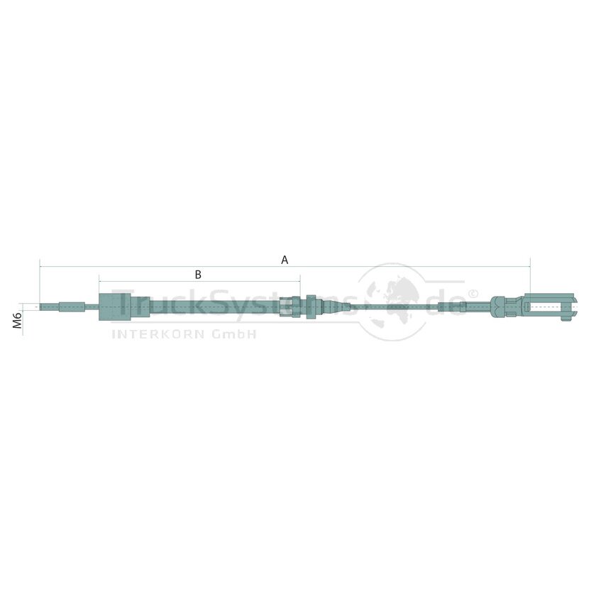 WAP Bremsseil HL1175/SL1405 Edelstahllitze  - 8601553