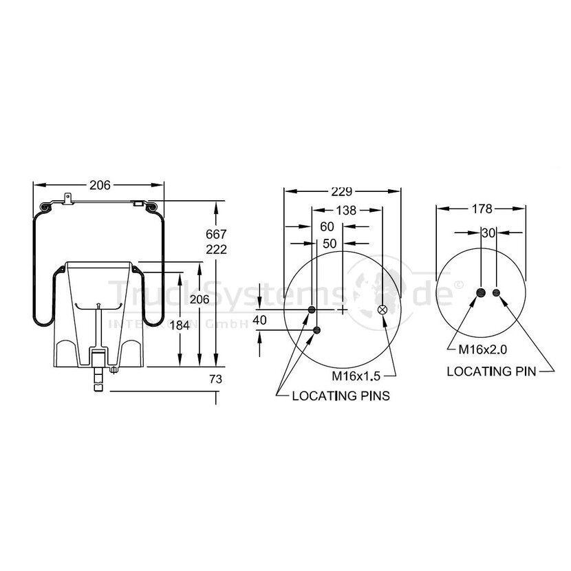 FIRESTONE Luftfederbalg Firestone W01 M58 5797  - W01M585797