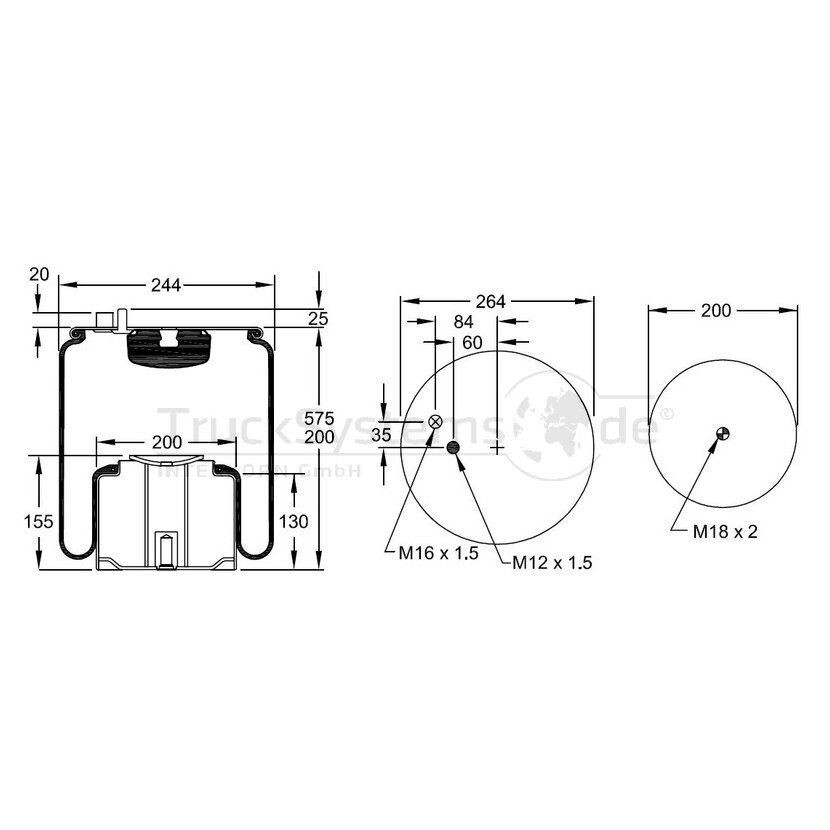 FIRESTONE Luftfederbalg Firestone W01M588360