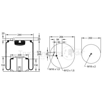 FIRESTONE Luftfederbalg Firestone W01M588360