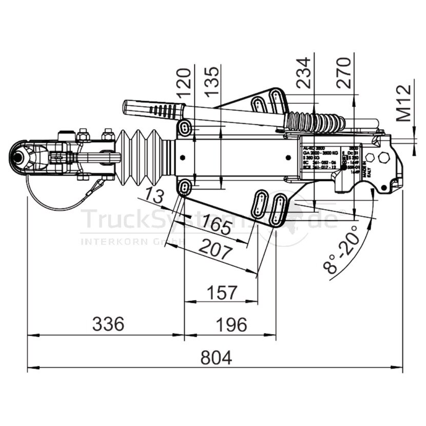 AL-KO Auflaufeinrichtung komplett Profi V 3500  - 1224137