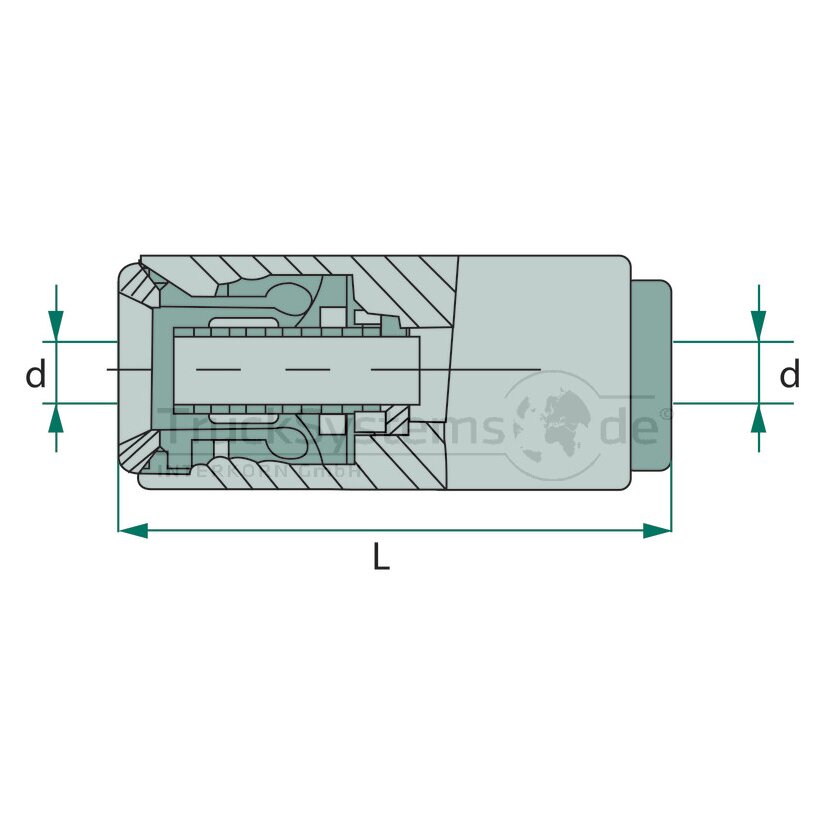 Steckverbinder für Kunststoffrohr 15 x 1 5 D  - 076.678-50A - 4044407156485 - 07667850A