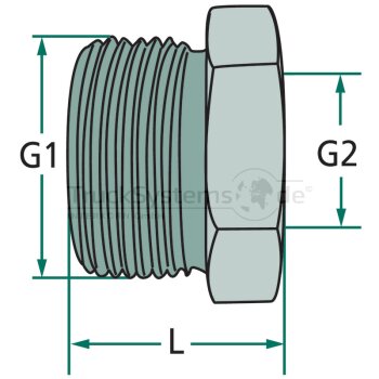 Reduzierstück M 22x1 5 / M14x1 5 x 18  - 076.187-50A...