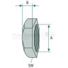 Gegenmutter Kontermutter M 16 x 1 5 IG  - 215EB204 - 4044407031638