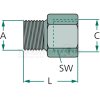 Verschraub. M16x1 5 M16x1 5/M22x1 5x3  - 076.188-15A - 4044407033304 - 07618815A