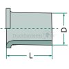 Einsteckhülse für Kunststoffrohr 10 x 1 0  - 215VU046 - 4044407004342