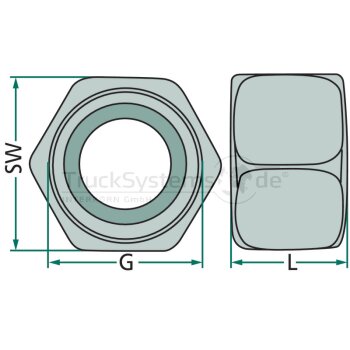 Überwurfmutter M16x1 5 x 16  - 076.162-00A -...