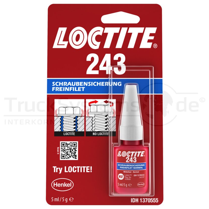 LOCTITE  243 Schraubensicherung 5 ml  - 1370555