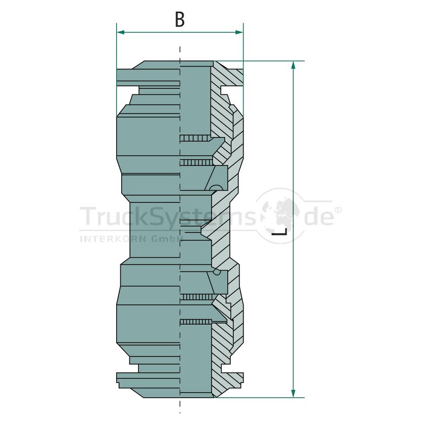 B-GV-8-MSv Gerader Verbinder - 03079038