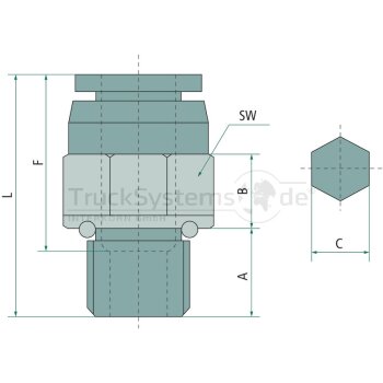 B-GE-8-3/8-MSv-bl Gerade Einsc 03010113