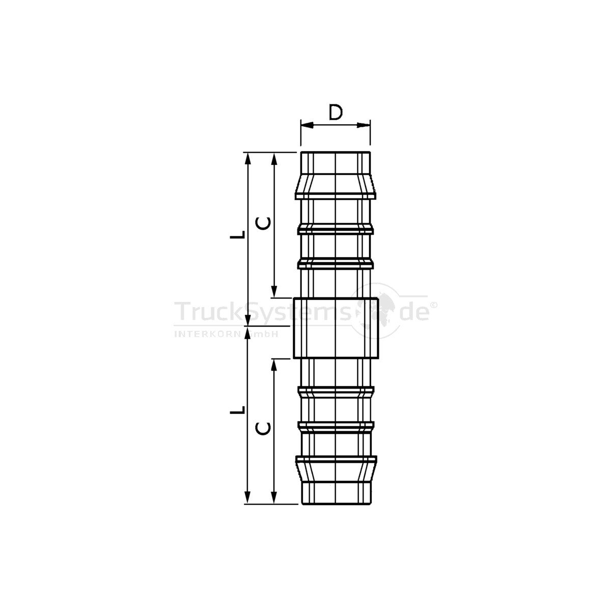 Schlauchverbinder 8 Mm Auf 6 Mm – Gerade Reduzierung Aus PA GF30, 14 Bar, –40 Bis +140 °C (10 Stück)