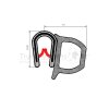 Kantenschutzprofil PVC 14 5x17mm 50m  - 120-3023 -  - 1203023