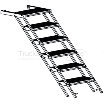 Treppe ausziehbar 6 Stufen - TK9125