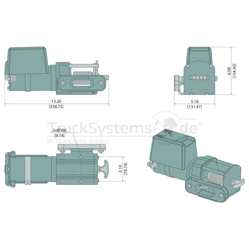 Seilwinde Elektro Typ WARN DC 2000 - 14270701
