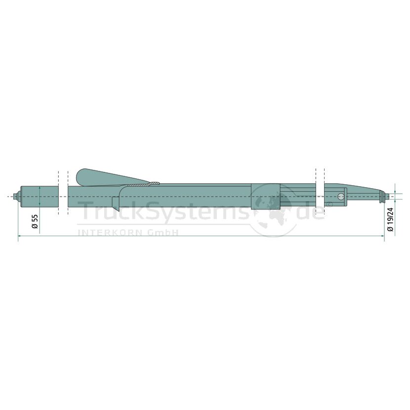 allsafe Rundsperrstange KIM 55 Prof 512073-0002 - 5120730002