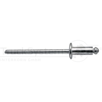 Flachkopf-Blindniete 6x25 VE200  - 4878840236 -...