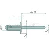 Flachkopf-Blindniete 6x25 VE200  - 4878840236 - 4043952678053