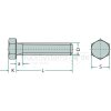 6kt.-Schraube DIN933 GV 06x020 VE:100WR - 487933011WR
