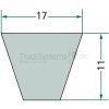 OPTIBELT Keilriemen PTS technisch  - 17 X 1400 - 17X1400