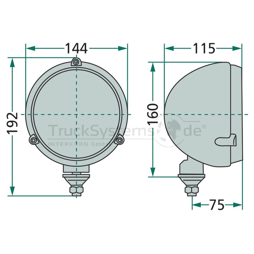 HELLA Hauptscheinwerfer H4 Links/Rechts H: 160mm - 1A3 996 002-161 - 1A3996002161