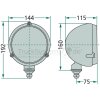 HELLA Hauptscheinwerfer H4 Links/Rechts H: 160mm - 1A3 996 002-161 - 1A3996002161