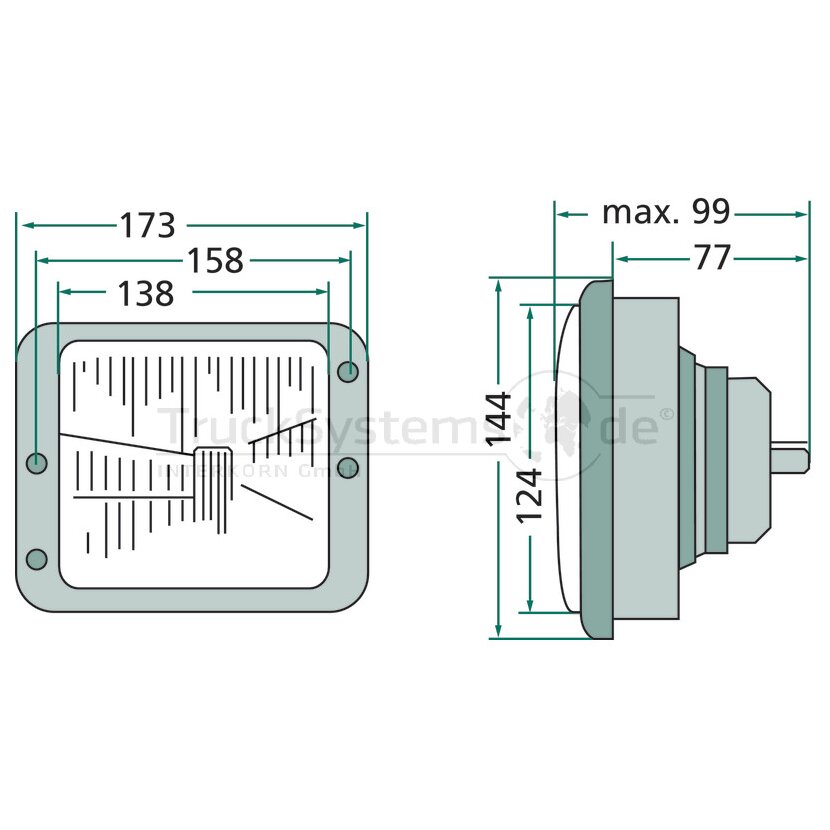 HELLA Scheinwerfer links rechts - 1AA 004 109-021 - 1AA 004 - 1AA004109021