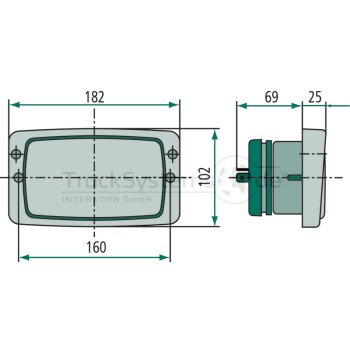 HELLA Scheinwerfer Breite 182mm - 1AB 006 213-011 -...