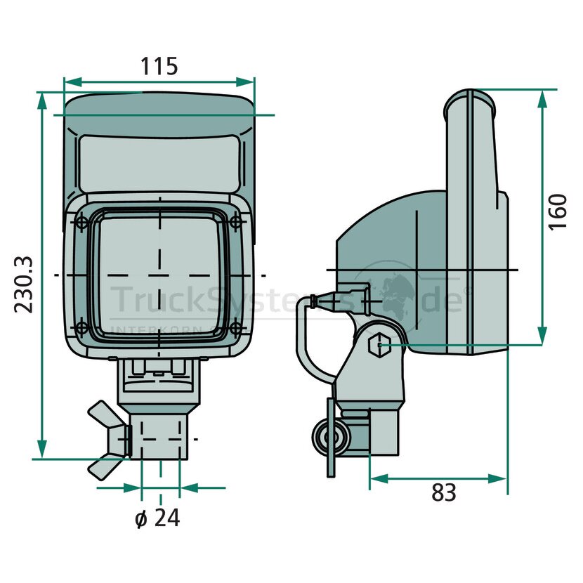 HELLA Arbeitsscheinwerfer - 1GA 007 506-681 - 1GA007506681