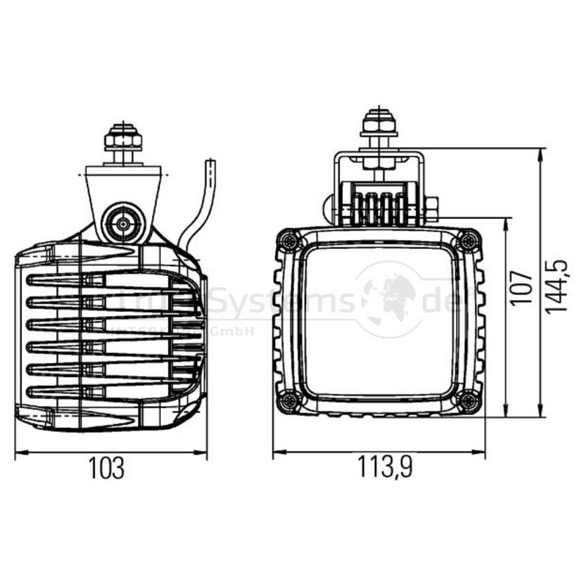 HELLA Arbeitsscheinwerfer - 1GA 996 189-071 - 1GA996189071