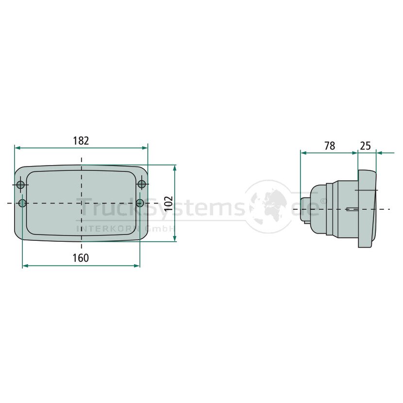 HELLA Scheinwerfer H: 102mm 12Volt - 1GB 006 213-111 - 1GB006213111