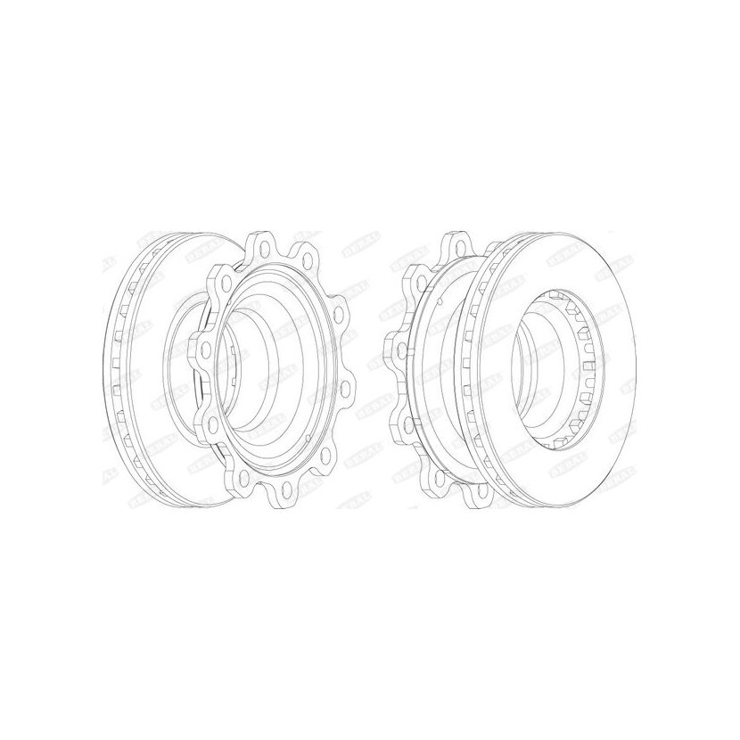 BERAL Bremsscheibe BCR193A für 0300224093