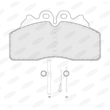 BERAL Bremsbelagsatz, Scheibenbremse BCV29256TK für...