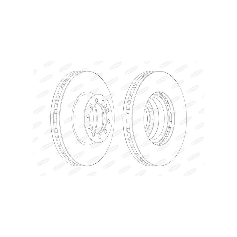 BERAL Bremsscheibe BCR257A für 1400069